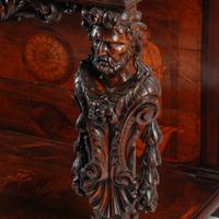 A Flemish Baroque Walnut and Marquetry Bureau Cabinet