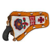 Colt Model 1877 Thunderer With Native Beaded Holster