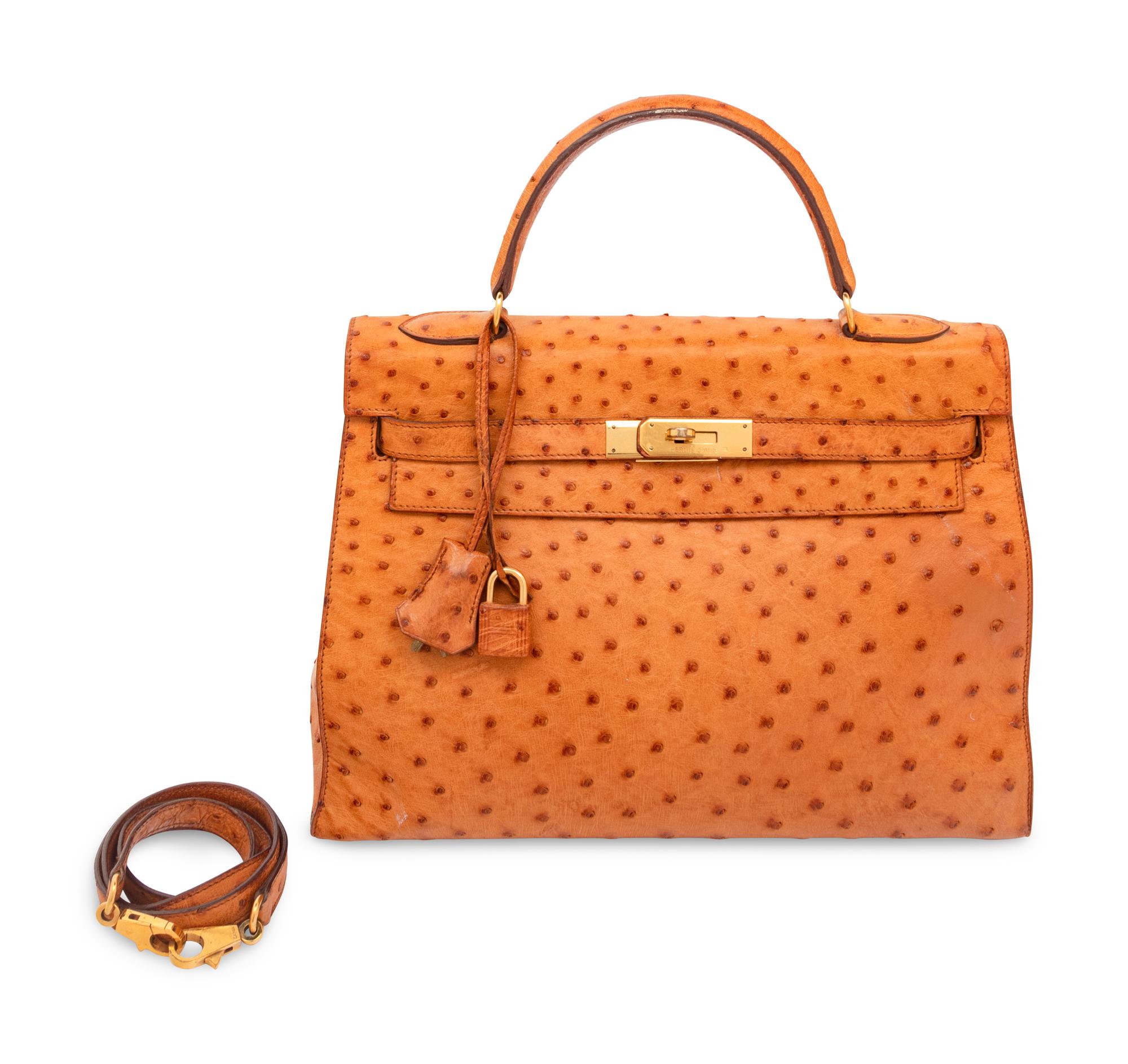 Hermès Ostrich Kelly 32 with Strap