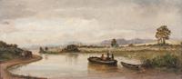 Artist Unknown, (19th/20th century), On the Taunton and Bridgwater Canal, N. Petherton, Somerset