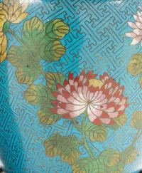 A Pair of Chinese Export Cloisonné Enamel Covered Vases