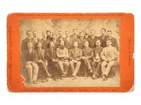 [TRAVEL & EXPLORATION]. Mounted portrait of members of the Greely Arctic Expedition of 1881-83.