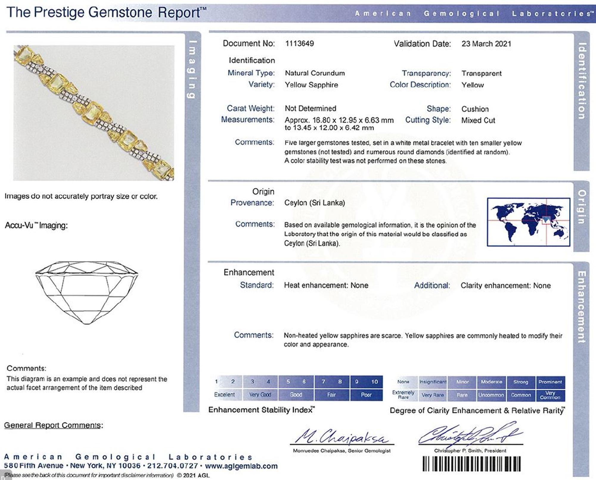 OSCAR HEYMAN & BROTHERS, YELLOW SAPPHIRE AND DIAMOND BRACELET