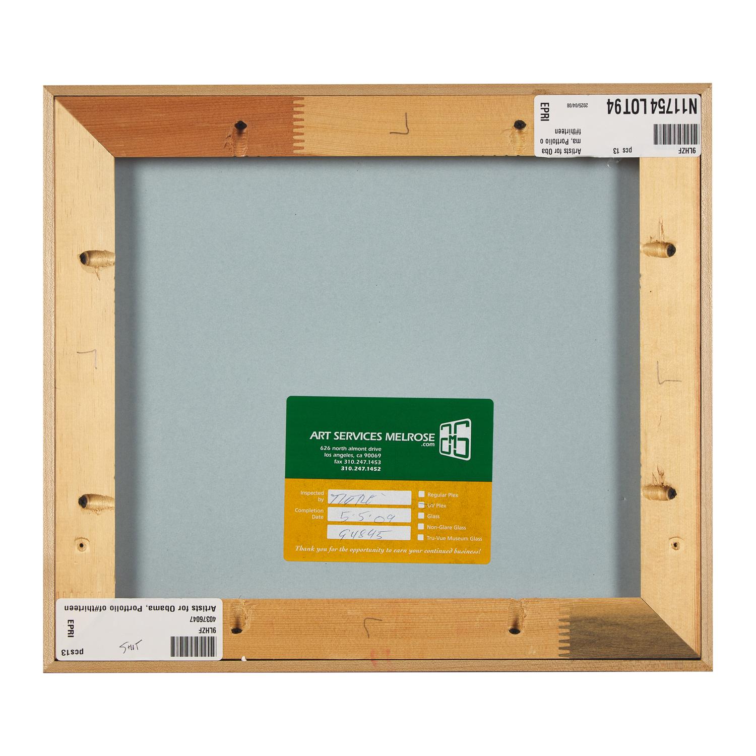 Ellsworth Kelly (American, 1923-2015) — Blue Gray Green Red (from Artists for Obama ) , 2008