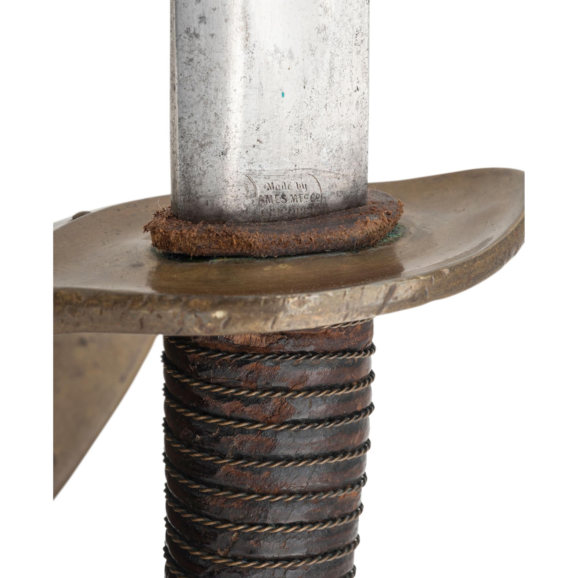 US Model 1860 Naval Cutlass by Ames with Scabbard