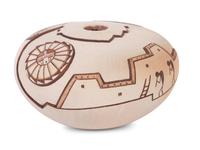 Sgraffito Carved Pottery Seed Jar