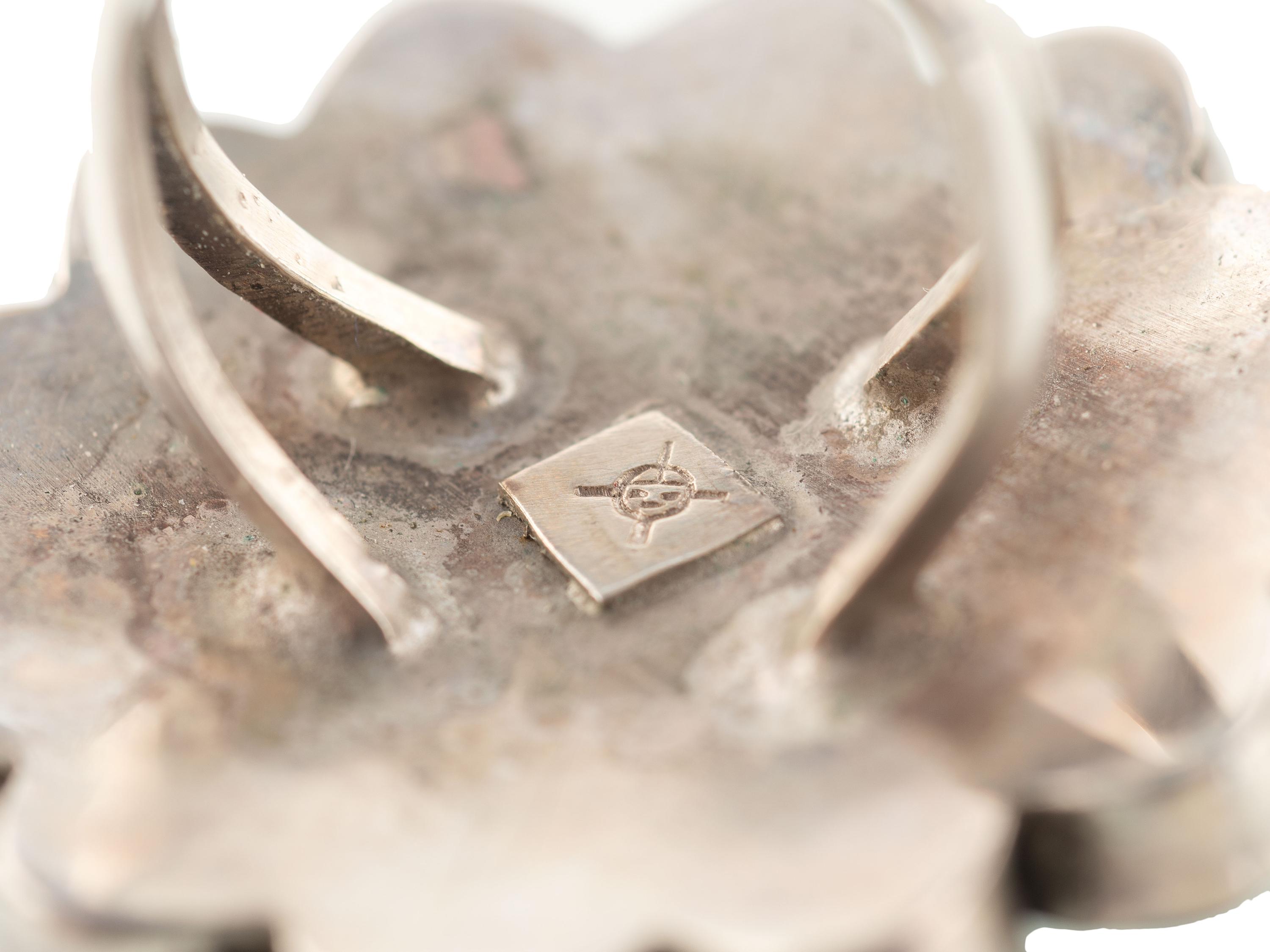 Silver and Mosaic Inlay Sun Face Cuff Bracelet, Necklace, AND Ring