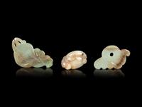 Nine Chinese Carved Jade Articles