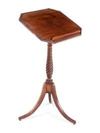A Regency Style Mahogany Music Stand