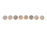 A Group of Eight Chinese Yuan Shih-Kai Dollars