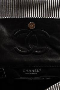 Chanel Striped Denim Double Flap Bag, 2006-2008