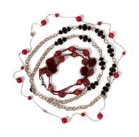 Twelve Assorted Globe Bead Costume Jewelry Necklaces and Four Bracelets