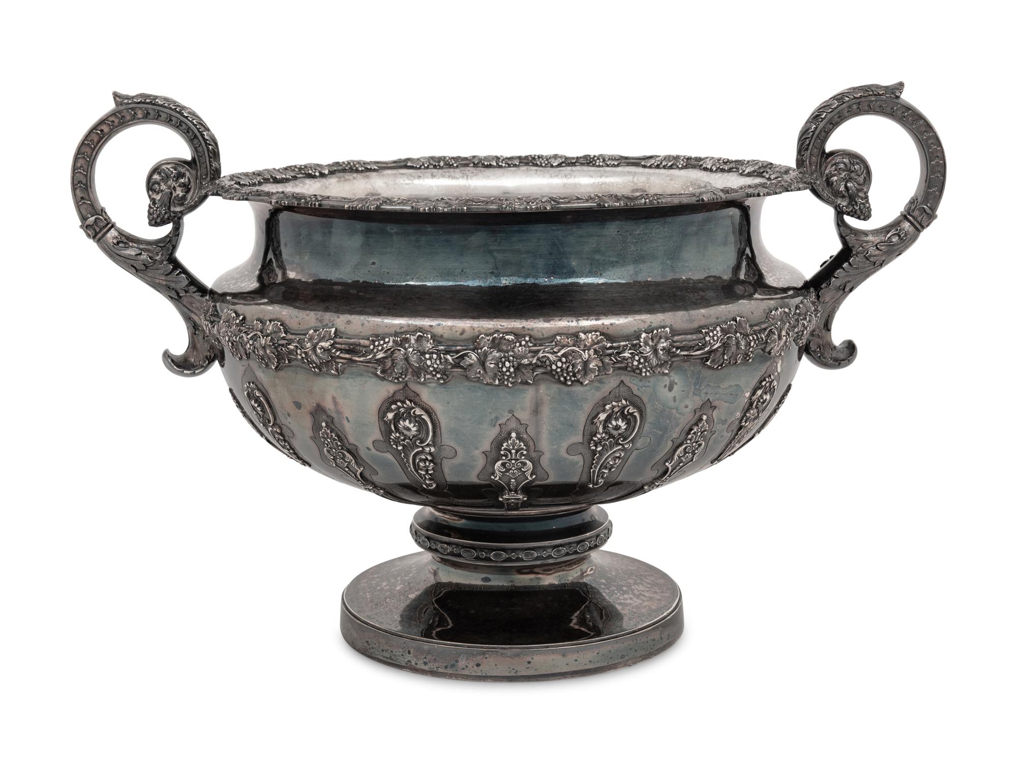 A Scottish Victorian Silver Punch Bowl