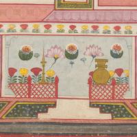 A Painting of Ragini, Pages from a Dispersed Ragamala Series (Garland of Musical Modes), Madhya Pradesh (Malwa or Bundelkhand Region), India, Circa 1725-1750