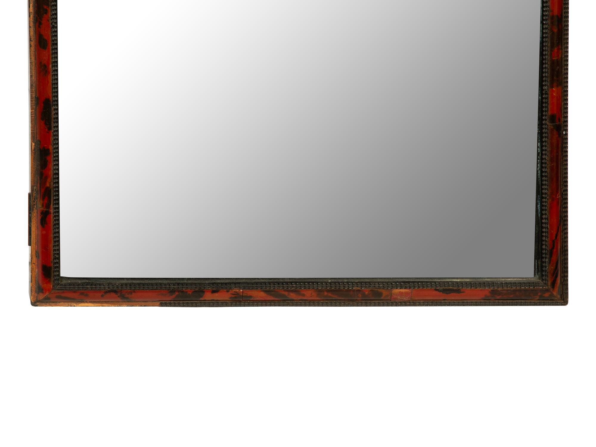 A Flemish Tortoise Shell-Framed Hanging Vitrine