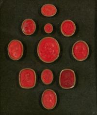 A Framed Group of Eleven Grand Tour Intaglios