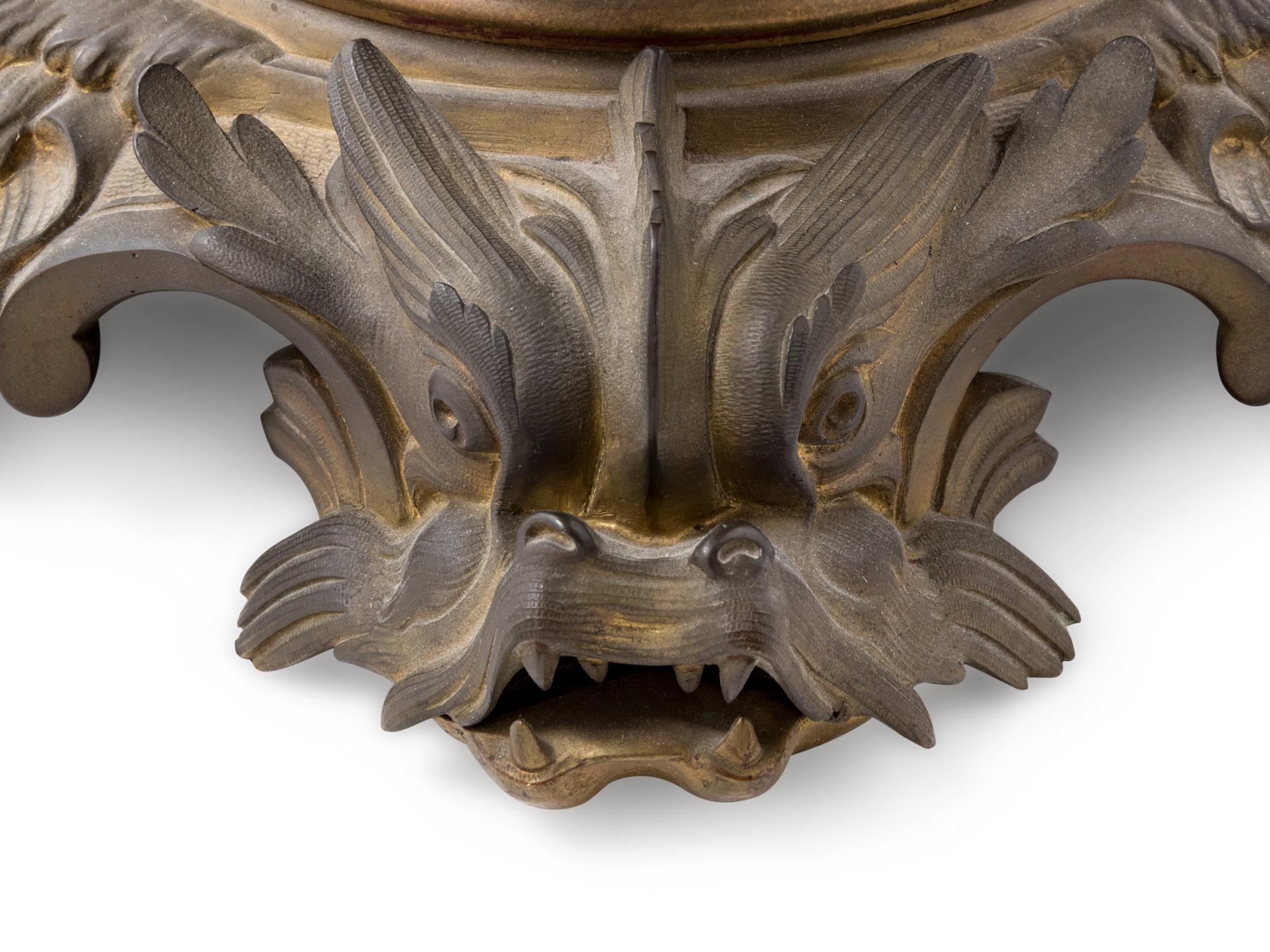 A Napoleon III Style Gilt Bronze Covered Urn