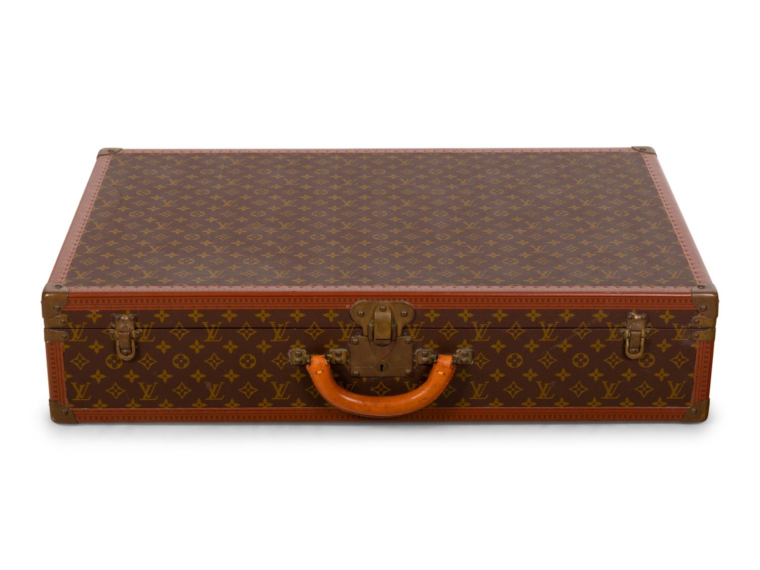 Louis Vuitton Alzer 80 Hard Side Suitcase in Monogram Canvas, Mid 20th Century