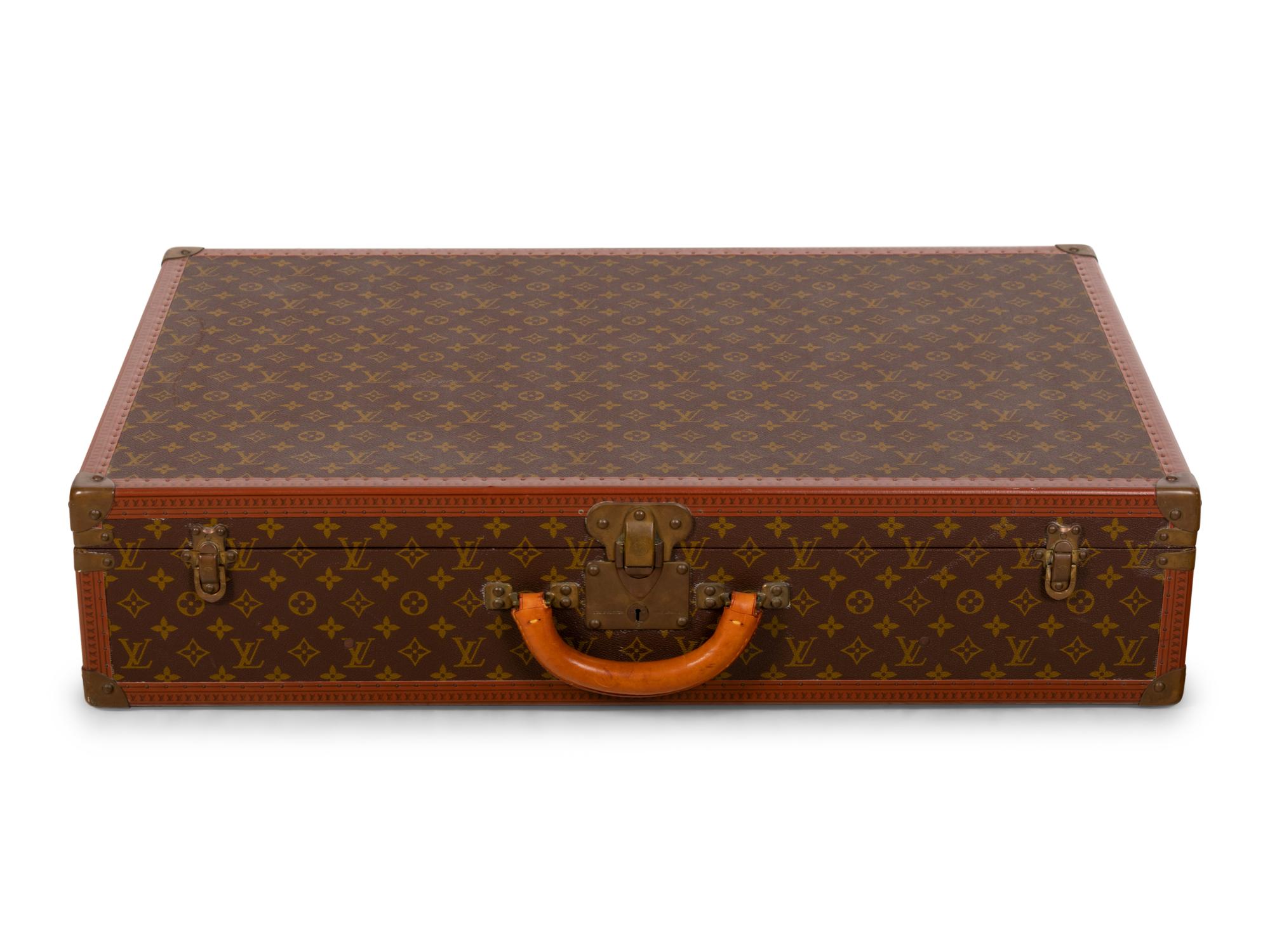 Louis Vuitton Alzer 80 Hard Side Suitcase in Monogram Canvas, Mid 20th Century