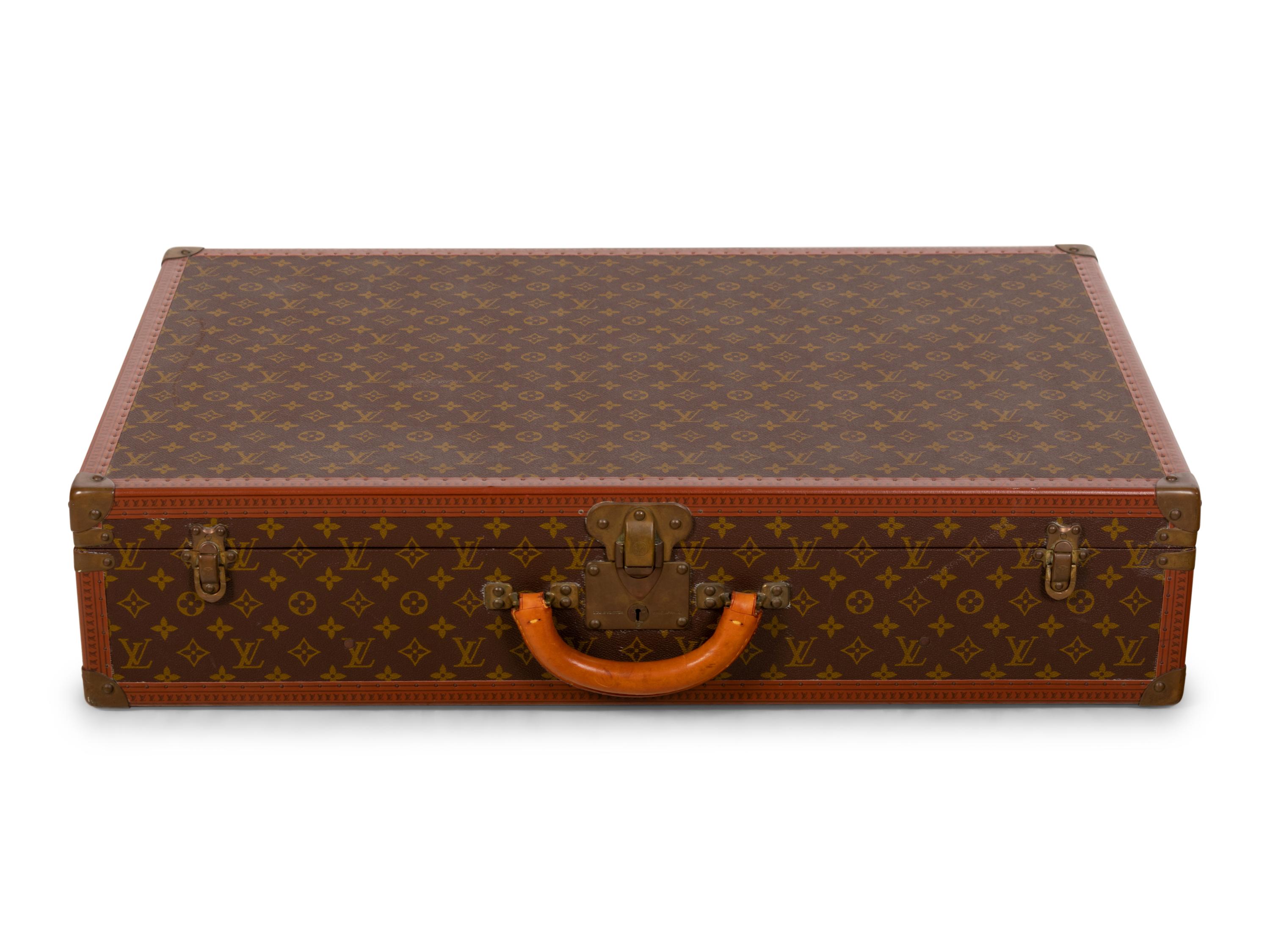 Louis Vuitton Alzer 80 Hard Side Suitcase in Monogram Canvas, Mid 20th Century