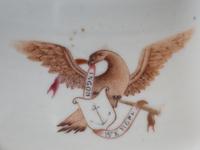 A Chinese Export Rhode Island Eagle Covered Sugar