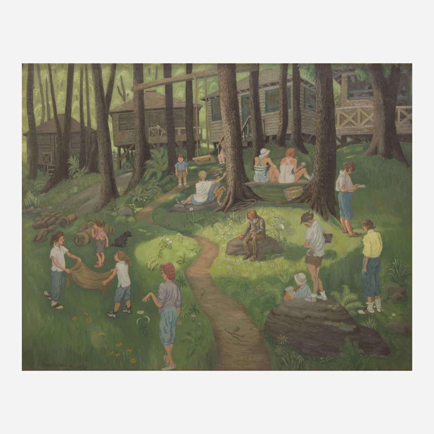 Peggy Bacon (American, 1895-1987) Camp, Alas!