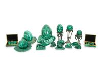 A Collection of Malachite Objets