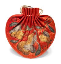 Four Chinese Embroidered Silk Purses