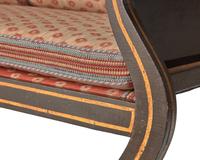 A Classical Painted and Grained Settee, Possibly Mid-Atlantic States, Circa 1820