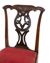 A George II Carved Mahogany Side Chair