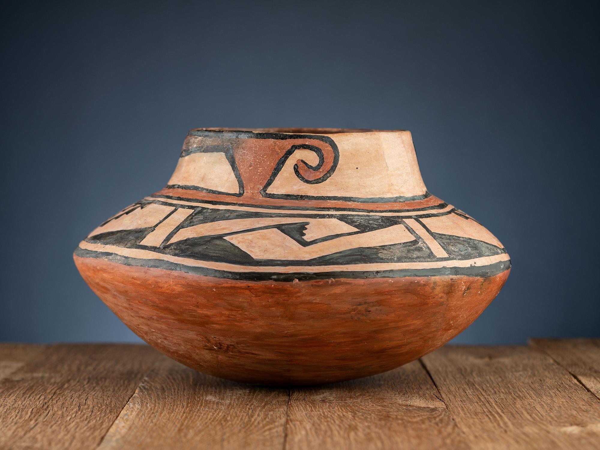 Rio Grande Glaze Ware Pottery Jar