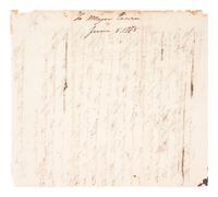 [REVOLUTIONARY WAR]. HEATH, General William (1737-1814). Letter from General Heath, 1778.
