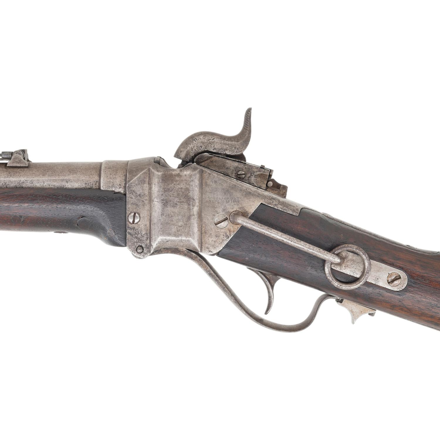 Transitional Sharps New Model 1863 Carbine with Patchbox Stock