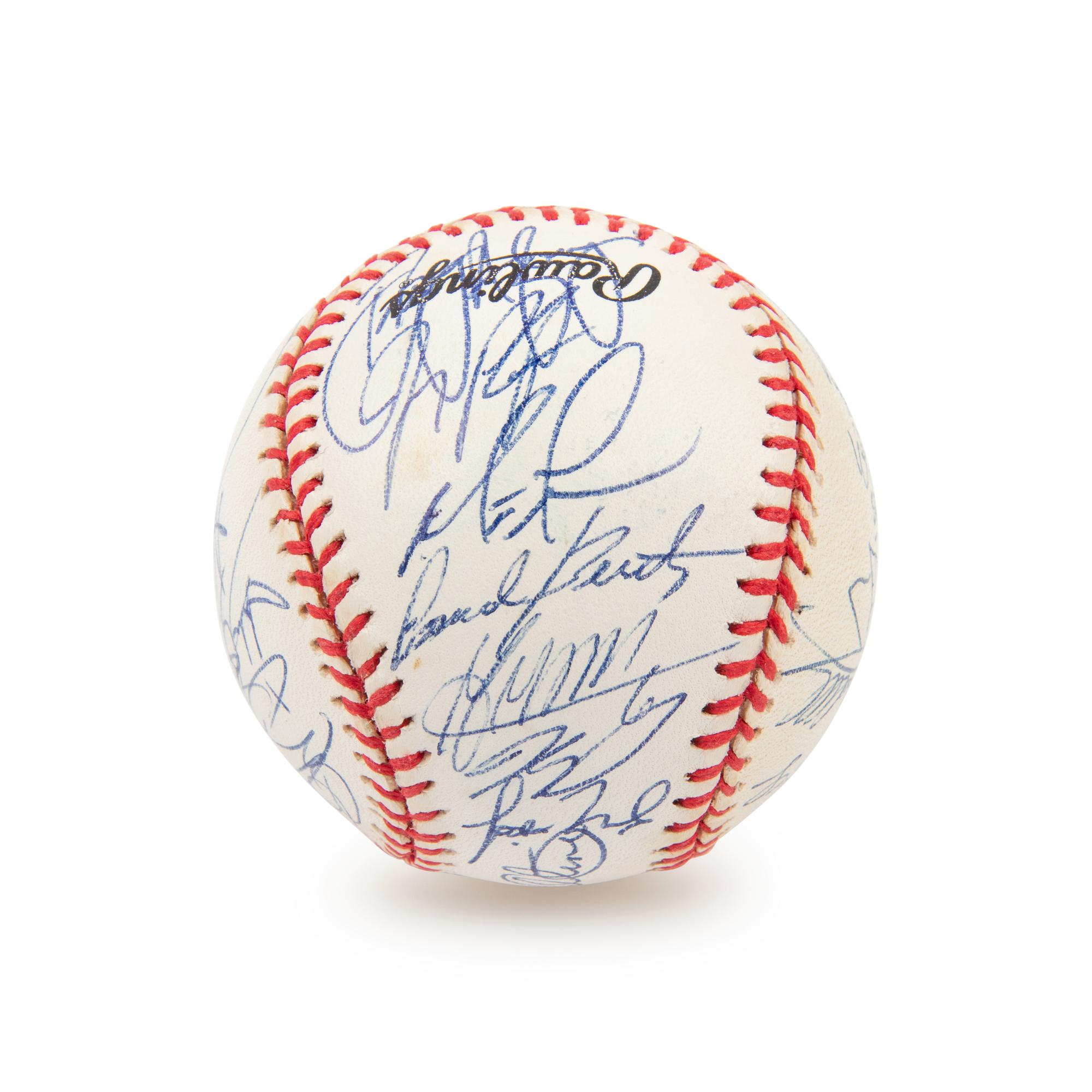 A 2000 National League Champion New York Mets Team Signed Autograph Baseball - 31 Signatures (Beckett Authentication Services Letter)