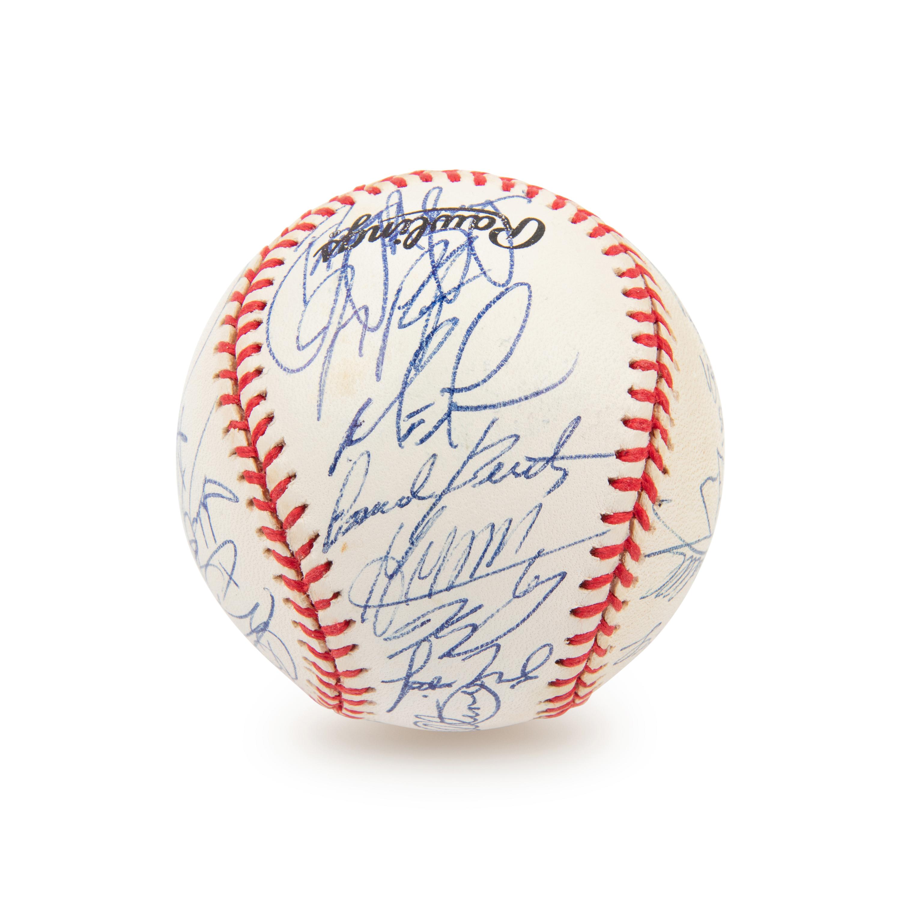 A 2000 National League Champion New York Mets Team Signed Autograph Baseball - 31 Signatures (Beckett Authentication Services Letter)