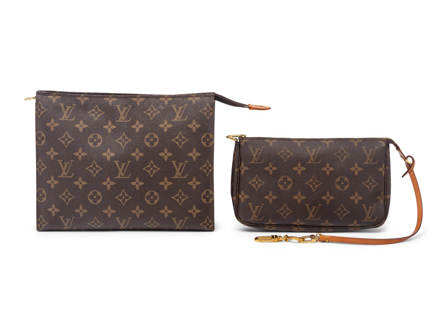 Two Louis Vuitton Monogram Pochettes