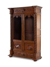 A Renaissance Revival Carved Oak Armoire