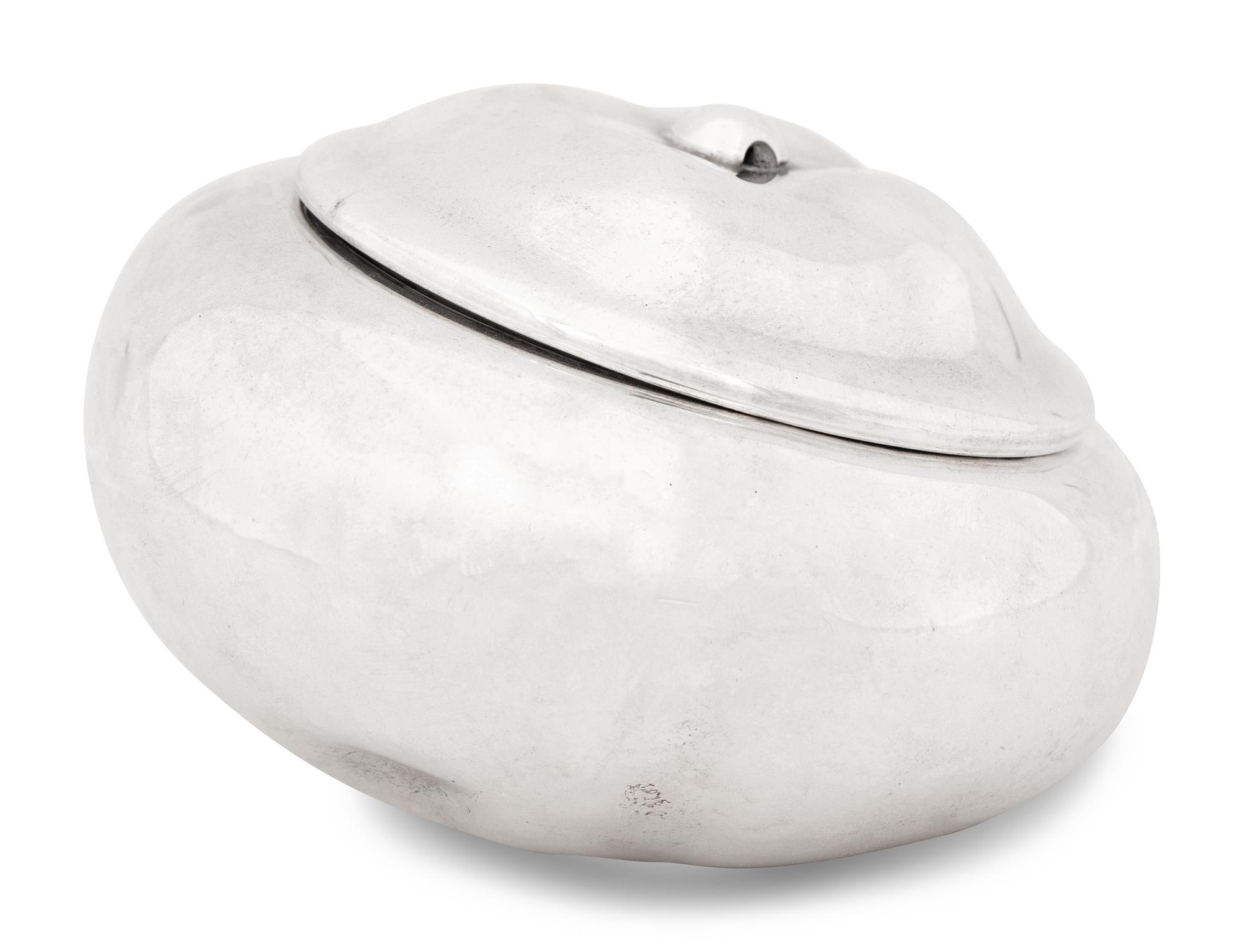 An Elsa Peretti for Tiffany and Company Italian Silver Jewelry Box