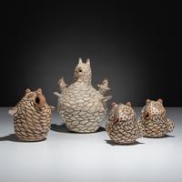 A Parliament of Zuni Pottery Owls