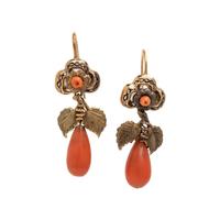 Collection of Coral and Yellow Gold Jewelry