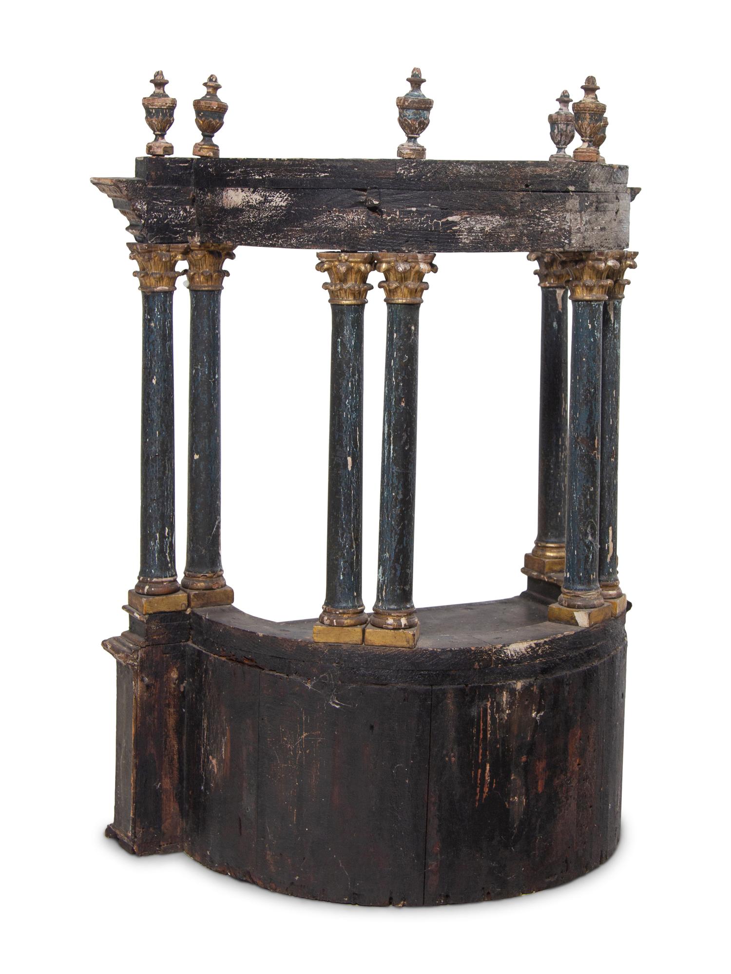 An Italian Painted Architectural Model