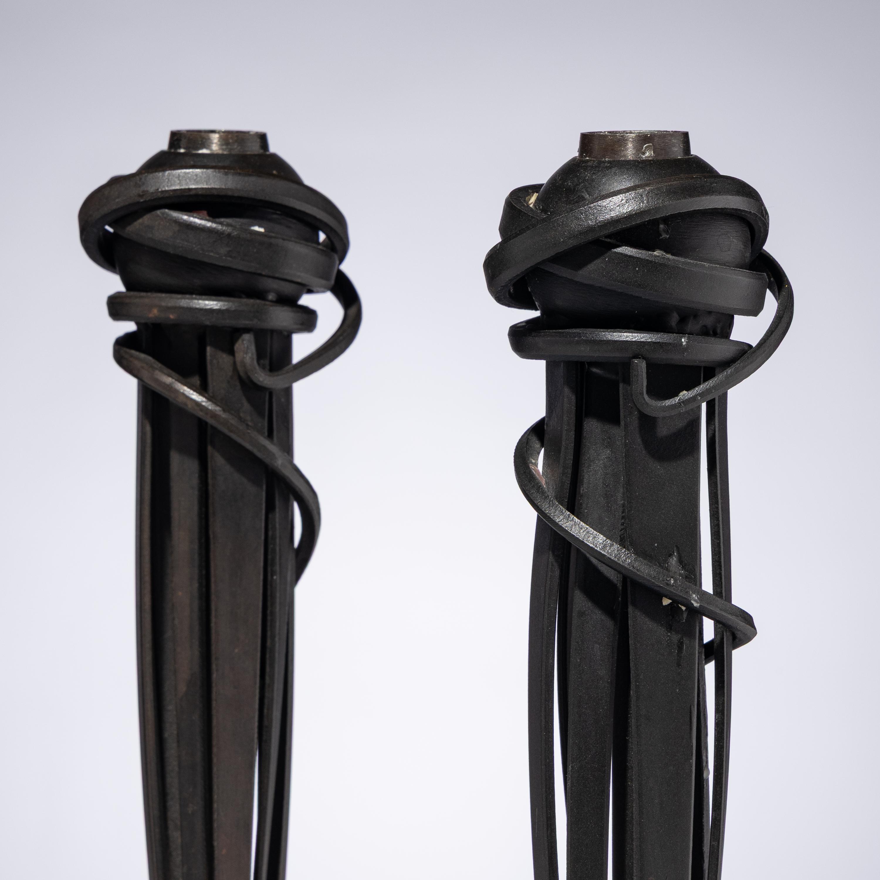 Albert Paley (American, b. 1944) — Pair of Candlesticks, 1993