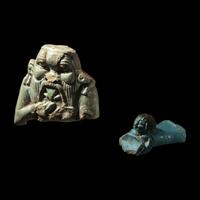 Two Egyptian Faience Amulets