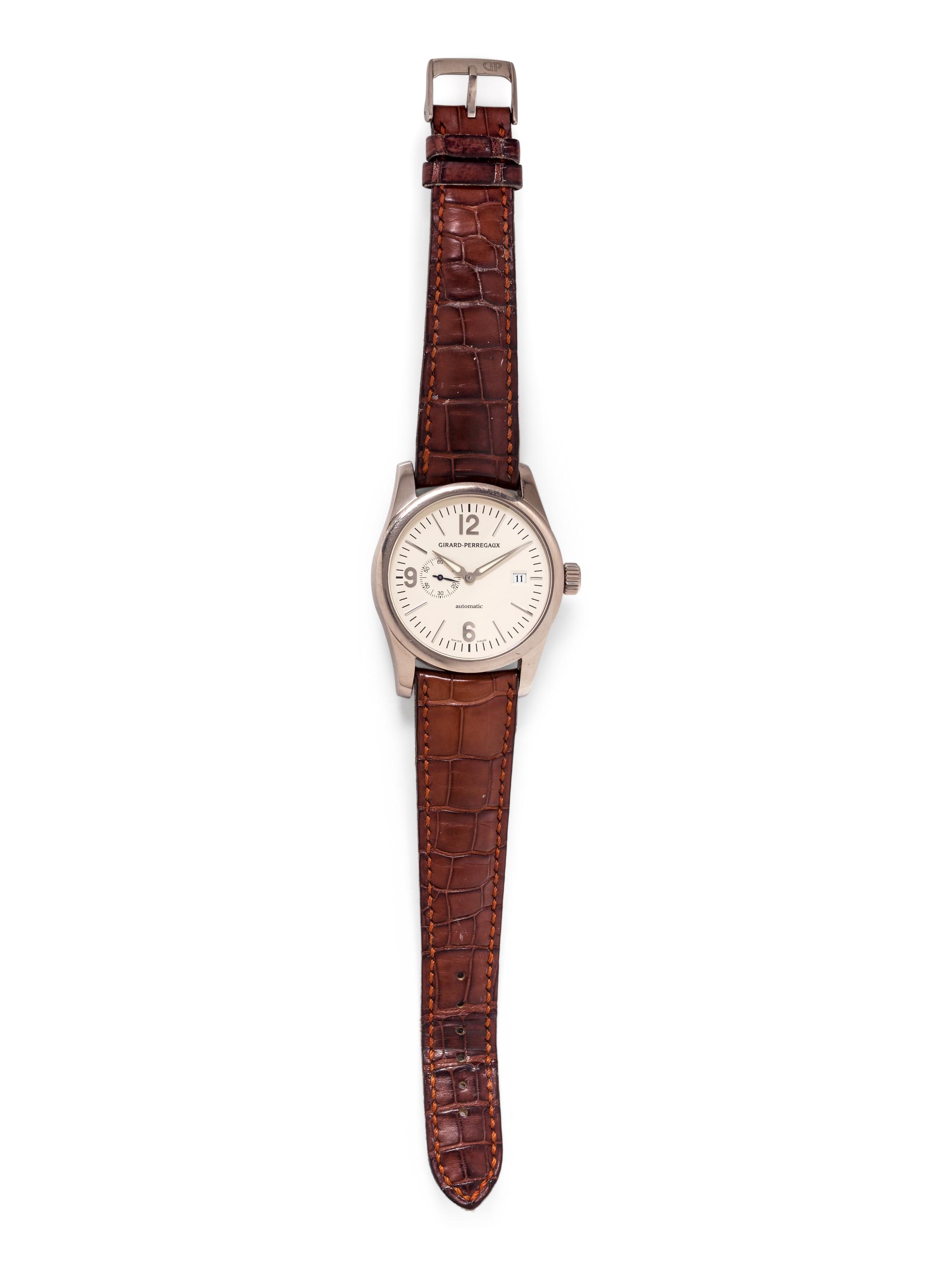 GIRARD-PERREGAUX, 18K WHITE GOLD REF. 4952 WRISTWATCH