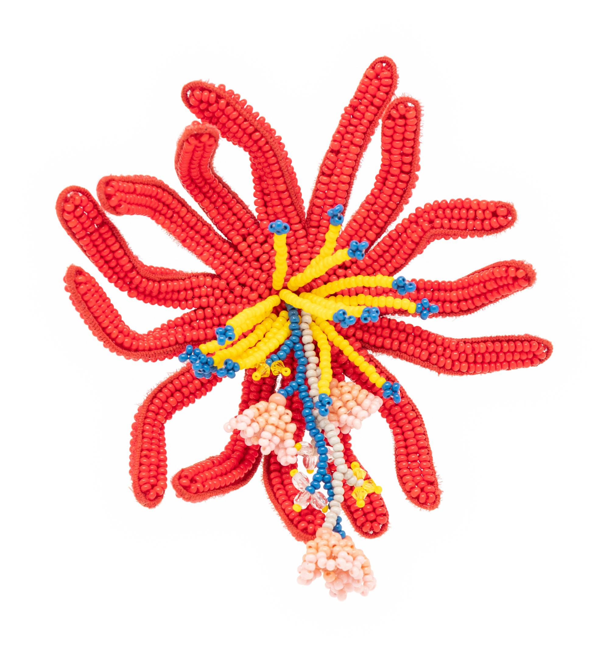 Etro, Beaded Flower Brooch