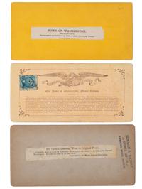 [EARLY PHOTOGRAPHY]. A group of approx. 95 stereoviews highlighted by images of US presidents, views in and around Washington, DC and Mount Vernon, and African American and female subjects.