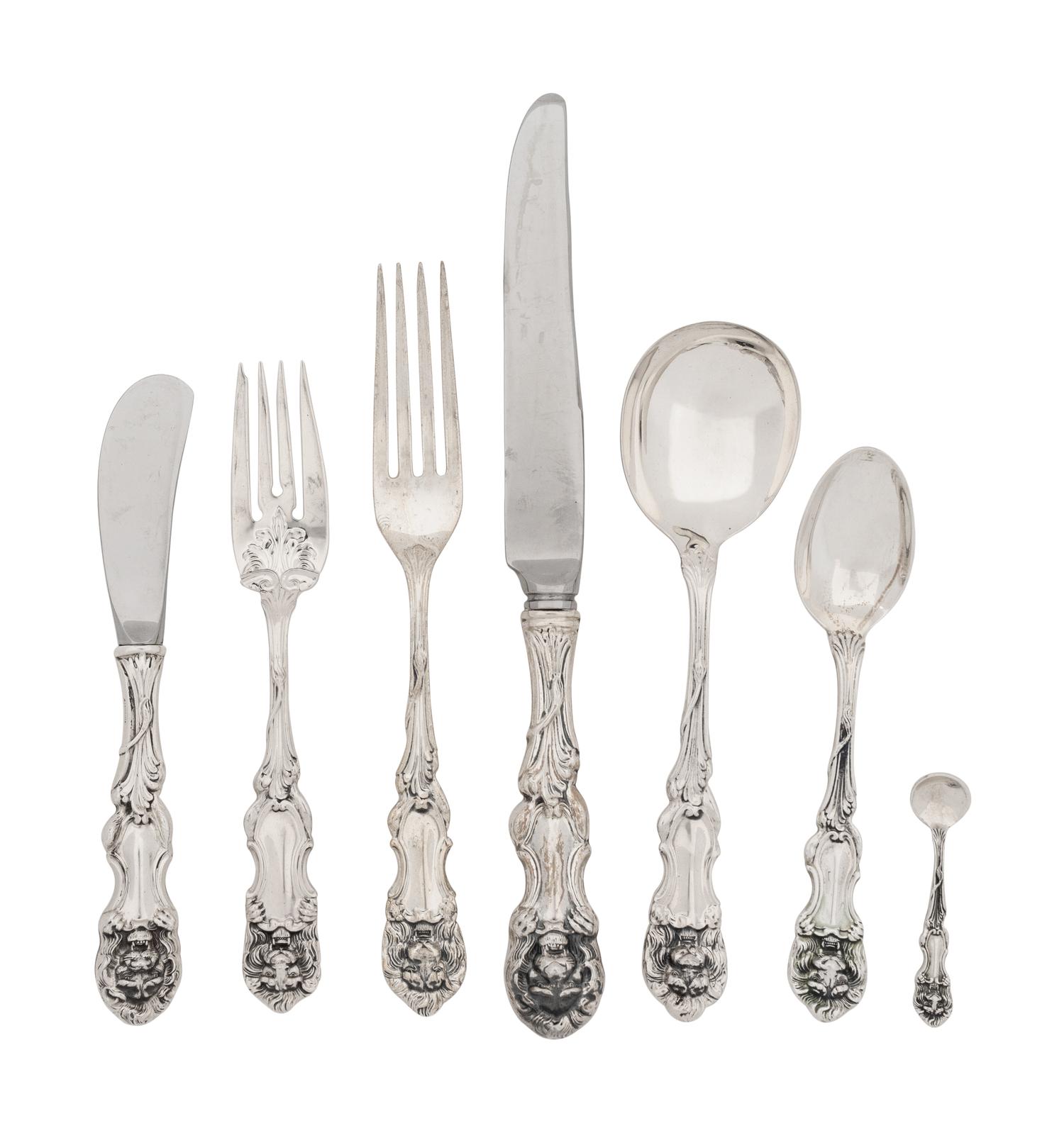 An American Silver Flatware Service