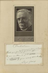 [WORLD LEADERS]. A group of 9 framed items, many signed, by various literary, political, and scientific figures of the 19th and 20th centuries, comprising: