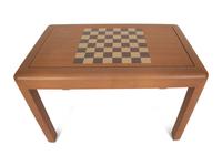 A Karl Springer Style Lizard Skin Wrapped Game Table — 20th Century