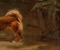 Irish Wolfhound and Pekingese